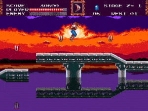Vampire Killer | Castlevania Bloodlines | Mega Drive | Konami | 1994